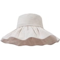 thumbnail image 2 of CoCopeaunts Black Bucket Hat Big Pleated Brim Summer Outdoor UV Protection Fisherman Hat Simple Solid Color Ladies Bucket Cap, 2 of 8
