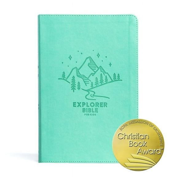 Explorer Bible for Kids CSB Explorer Bible for Kids, Light Teal Mountains Leathertouch: Placing God's Word in the Middle of God's World, (Hardcover)