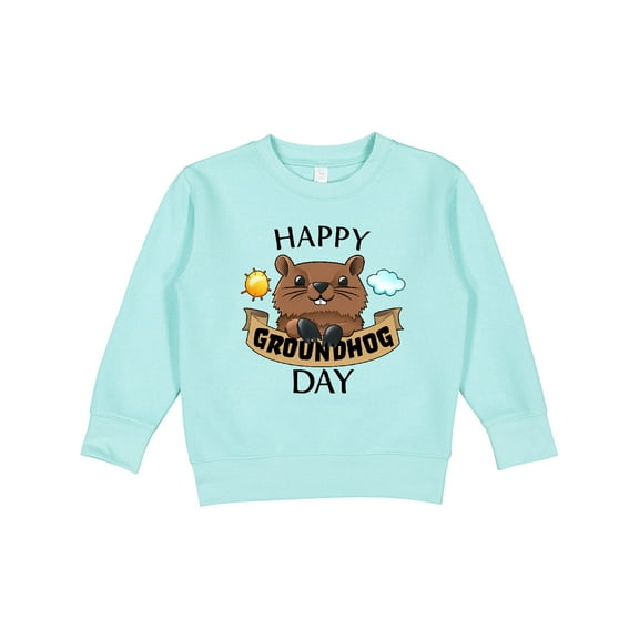 Inktastic Happy Groundhog Day Cute Toddler Sweatshirt