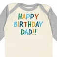 thumbnail image 4 of Inktastic Happy Birthday Dad Boys or Girls Long Sleeve Baby Bodysuit, 4 of 5