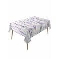 thumbnail image 2 of Lavender Floral Tablecloth Rectangle Table Cloths 54x108, Waterproof Tablecloth Outdoor Table Cloth, Spring Flowers Botanical Plants Washable Table Cover for Kitchen Dinning Party, 2 of 8