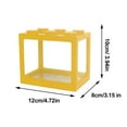 thumbnail image 4 of Stackable Building Blocks Betta Fish Tank Aquarium Creative Fish Tank New K6, 4 of 8