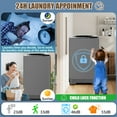 thumbnail image 5 of Veeboto Portable Washing Machine, 15.6lbs Washer Machine with 10 Wash Programs/8 Water Levels, Laundry with LED Display & 1 Adjustable feet for Home, Apart, Bathroom, 5 of 9