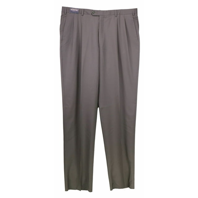 Trussini Pantalon Habillé pour Homme 116 Brun / Vert Linea Classico Lana - 42 Pouces