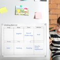 thumbnail image 3 of OULII 2 Pcs Clear Memo Board For Fridge Acrylic Weekly Planning Dry Erase Calendar Home Use, 3 of 7