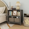 thumbnail image 3 of FIAKOA 3-Tier Black Bookcase, Wooden Display Bookshelf for Office, Adjustable Shelf Nightstand Storage Cabinet for Bedroom, 3 of 6