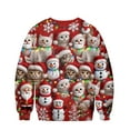 thumbnail image 3 of Wutalume Men's Funny Christmas Sweater, Holiday Pullover 2025 with Novelty Crewneck Design, Festive Gift for Parties,Red M, 3 of 5