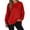 Red., variant on Womens Long Sleeve Maternity Tops,Womens Maternity Solid Color Long Sleeve Crew Neck Full Zip Casual Pullover Hoodie Pregnancy Pregnant Tops