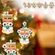 thumbnail image 1 of onlyliua Ofertas Flash Adornos Navideños Colgante de Resina Árbol de Navidad Familiar Colgante de Navidad, 1 of 3
