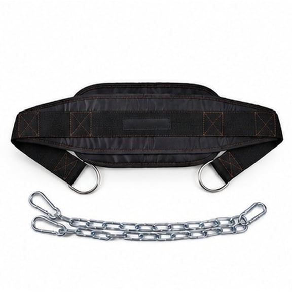 HAMPPLIES Dipping Power Belt Adjustable Metal Chain for Strength Training