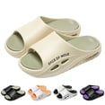 thumbnail image 2 of Mens Slippers,Men Non- Massage Soft Sole Slippers for Home Indoor Use,Slippers for Men,Khaki,7, 2 of 5