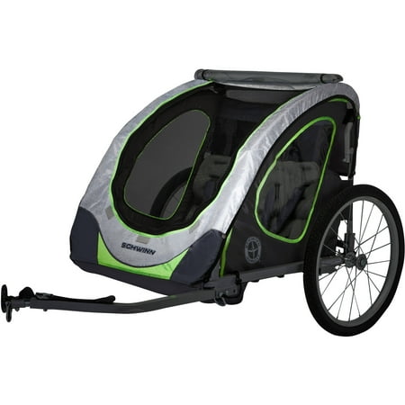 Schwinn Zap Double Child Reflective Trailer,