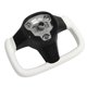 thumbnail image 1 of Volante Con Calefacción ANGGREK Napa Blanca para Modelo 3 2017-2021, 1 of 7