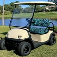 thumbnail image 2 of Binienty Blue Sea Turtle Seat Covers for Golf Cart Club Car Old Ds Golf Cart Seat Cover Front Only Soft Fabric Washable Bench and Backrest Covers 2-Piece Golfcart Seats Decoration, 2 of 8