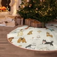 thumbnail image 5 of Bingfone Christmas Tree Skirt Mat Christmas Decoration Interior 48" -Dogs Funny Pets, 5 of 6