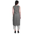 thumbnail image 4 of Moomaya Peter Pan Collar Sleeveless Kurta With Pants 2-Pcs Ethnic Suit Set For Women, 4 of 6