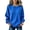 19#Blue, variant on Womens Waffle Knit Pullover Top Long Sleeve Button Detail Henley Neck Knit Sweater Top Loose Fit Casual Work Office Fall Spring