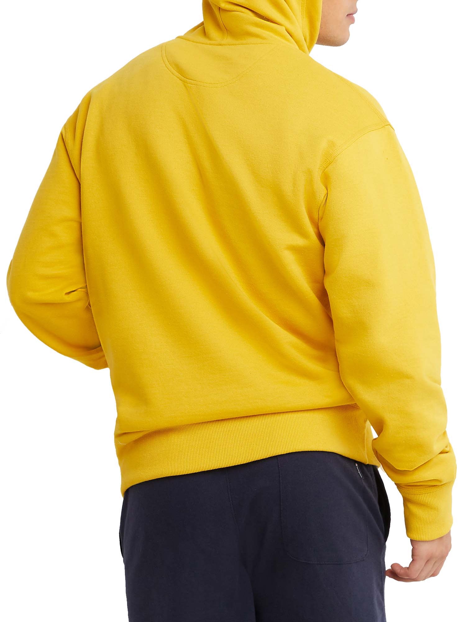 Champion Men's Powerblend Fleece Graphic Script Logo Pullover Hoodie, up to Size 2XL