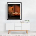 thumbnail image 3 of A Corner in Gdańsk - Gdańsk Pomorskie Poland Photography Nightlife Architecture Street Photography Vintage City Travel Poster Rustic Black Framed Wall Art Print 6 x 8 inches, 3 of 4