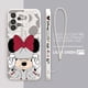 thumbnail image 2 of Disney Mickey Minnie Mouse Phone Case For Samsung A73 A53 A33 A52 A32 A71 A51 A21S A03S A50 A30 5G Liquid Left Rope Funda, 2 of 5