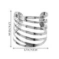 thumbnail image 2 of 3pcs Hollow Napkin Rings Fashion Napkin Buckles Table Accessories (silver), 2 of 3