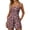 Deep Red, variant on Women's Floral Smocked Romper, Sleeveless Square Neck, Pockets, Summer Jumpsuit