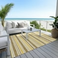 thumbnail image 6 of Addison Rugs Chantille Indoor/Outdoor Transitional Stripes Mocha Washable Rectangle Rug, 8' x 10', 6 of 6