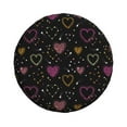 thumbnail image 2 of Easygdp Heart and Stars Automobile Tire Dust Cover, 14-17in Spare Tire Cover Universal Fit for Trailer, Car, Truck, SUV, Jeep - 14 inch, 2 of 9