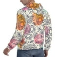 thumbnail image 6 of Daiia Skull and Flowers for Men's Fashion Hoodies & Sweatshirts with Kangaroo Pocket Hooded Sweatshirt Breathable & Moisture Wicking-X-Large, 6 of 7