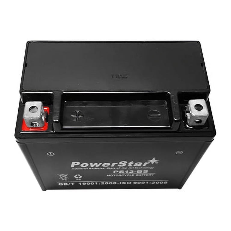 YTX12-BS Powersports Battery - 12V AGM Replacement For Motorcycles, ATVs, & More - 235 CCA