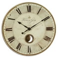 thumbnail image 3 of Uttermost 06033 Harrison Gray 30" Round Vintage Wall Clock - Brass, 3 of 4