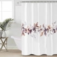 thumbnail image 6 of Shower Curtains Flowers Butterfly Bath Curtain Watercolor Style Waterproof Bathroom Shower Curtain Set with Hooks Decoration 72 x 84 Inches, 6 of 7