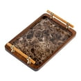 thumbnail image 3 of DOMELAY Serving Tray Holder Vanity Serving Tray for Breakfast Bathroom Dressing Room 30x20cm, 3 of 9