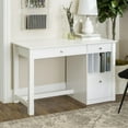 thumbnail image 1 of Manor Park Modern Simple Wood Computer Desk - White, 1 of 8