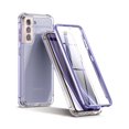 thumbnail image 1 of Suritch For Samsung Galaxy S21 Clear Case 6.2"" (Only) [Built-In Screen Protector] Full Body Protective Hard Shell+Soft Tpu Phone Case For Samsung S21 -(Lavender Blue Edge), 1 of 4