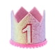 thumbnail image 1 of BRIGHTFUFU Gradient Rainbow Kids Party Sombreros Sombreros de cumpleaños para bebés Tocado de fiesta decorativo (1 año de edad), 1 of 7