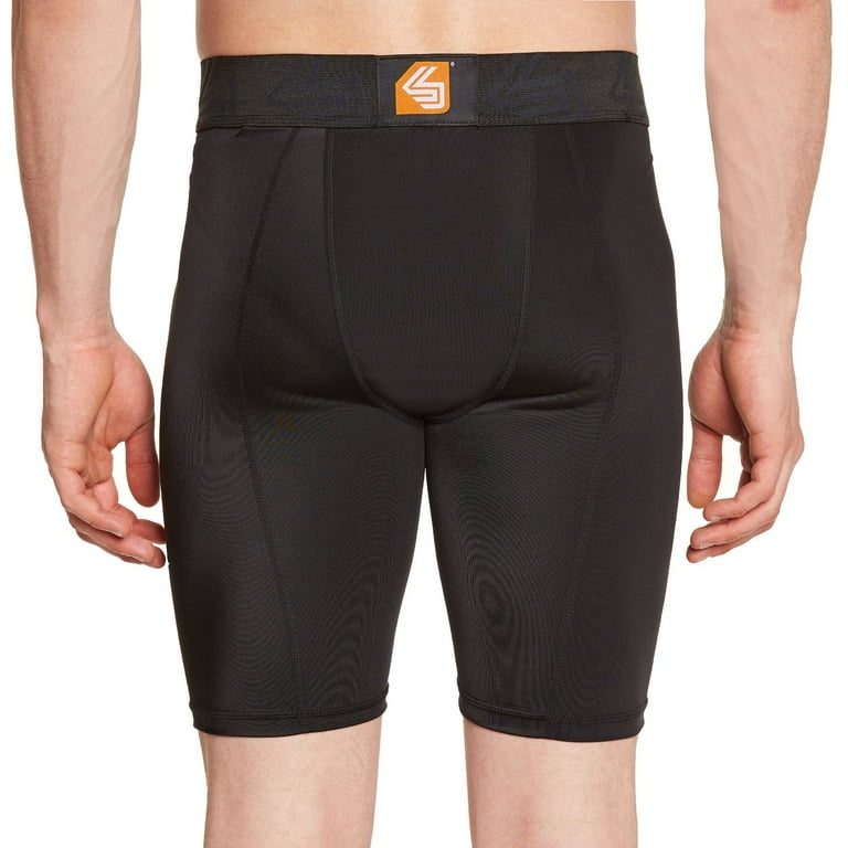 Compression shorts with cup shop pocket walmart