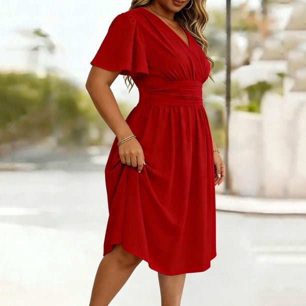 casual pink maxi dress Saylor Length:Floor 45 inches swatchcolour_champagne Side seam invisible zipper Kiyonna Plus Size Camille