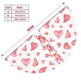 thumbnail image 3 of Yiaed Hearts Print Christmas Tree Skirt , Tree SkirtsTree Mat for Christmas Winter Holiday Indoor Decorations-30", 3 of 7