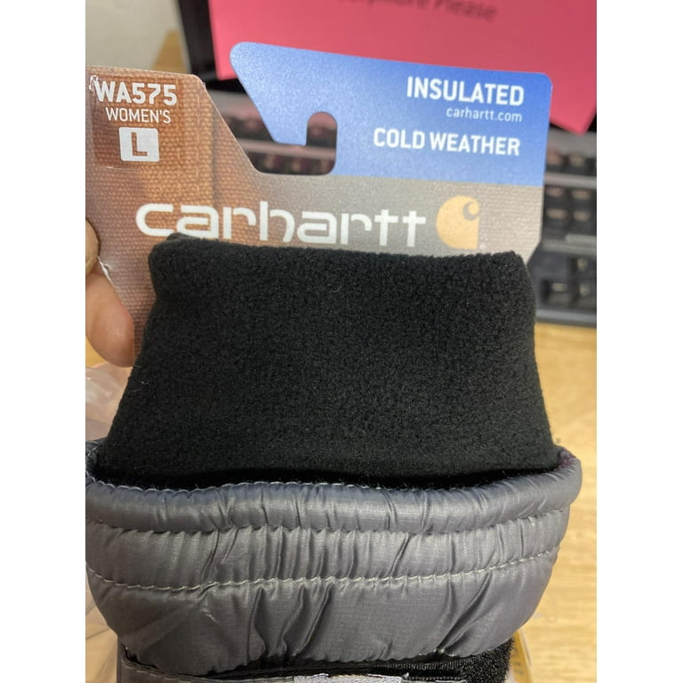 Carhartt Women's Quilts Insulated Glove with Waterproof Wicking Insert,  charcoal, Large