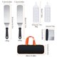 thumbnail image 2 of 6 unids/set Kit de pala para freír con bolsa de transporte juego de cocina para barbacoa para barbacoa al aire libre, 2 of 9