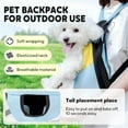 thumbnail image 6 of Pet Carrier Backpack,Pet Legs Out Carrier Backpack Adjustable Dog Hiking Backpack for Travel Hiking Cycling Outdoor Use, Small Medium Puppy Large Cat Carrying Bag (Blue, X-Large), 6 of 10
