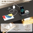 thumbnail image 5 of Eunos Black Tv Stands for 65" Tv with 8 Drawers, LED & Power Outlets for Bedroom, Living Room, 5 of 8