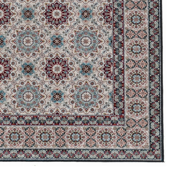 Riverbay Furniture Traditional Woven Polyester 5'x7' Rug Ivory