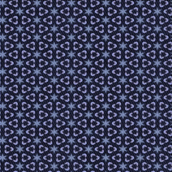 Ahgly Company Indoor Square Patterned Night Blue Area Rugs, 7' Square