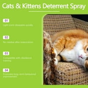 AUHomi Cat Deterrent Spray, Natural Cat Repellent Spray for Furniture, Safe Indoor & Outdoor Training Aid for Urine Marking & Anti-Scratch, Protects Home Safely And Harmlessly, 100ML