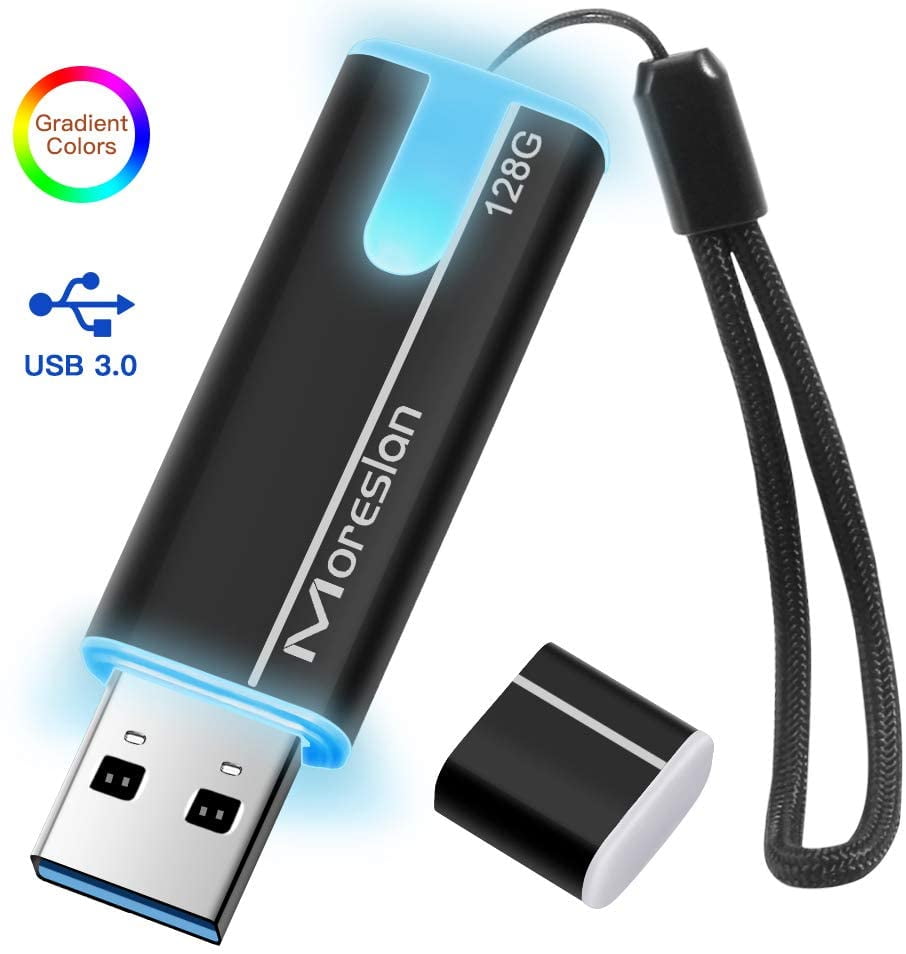 128gb Usb Flash Drive Moreslan Usb 30 Flash Drive Usb Stick With Led