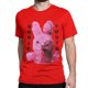 thumbnail image 3 of Camisetas de conejito rosa para hombre y mujer, camisetas de algodón punk con banda de rock Sonic Youth, camisetas creativas de manga corta con cuello redondo, camisetas de talla grande, 3 of 5