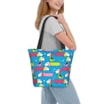 thumbnail image 3 of Ratiio Color Dachshund Dog Print Shoulder Bag for Women, Polyester Crossbody Purse Lightweight Handbag for Daily Travel and Casual Use, 3 of 6