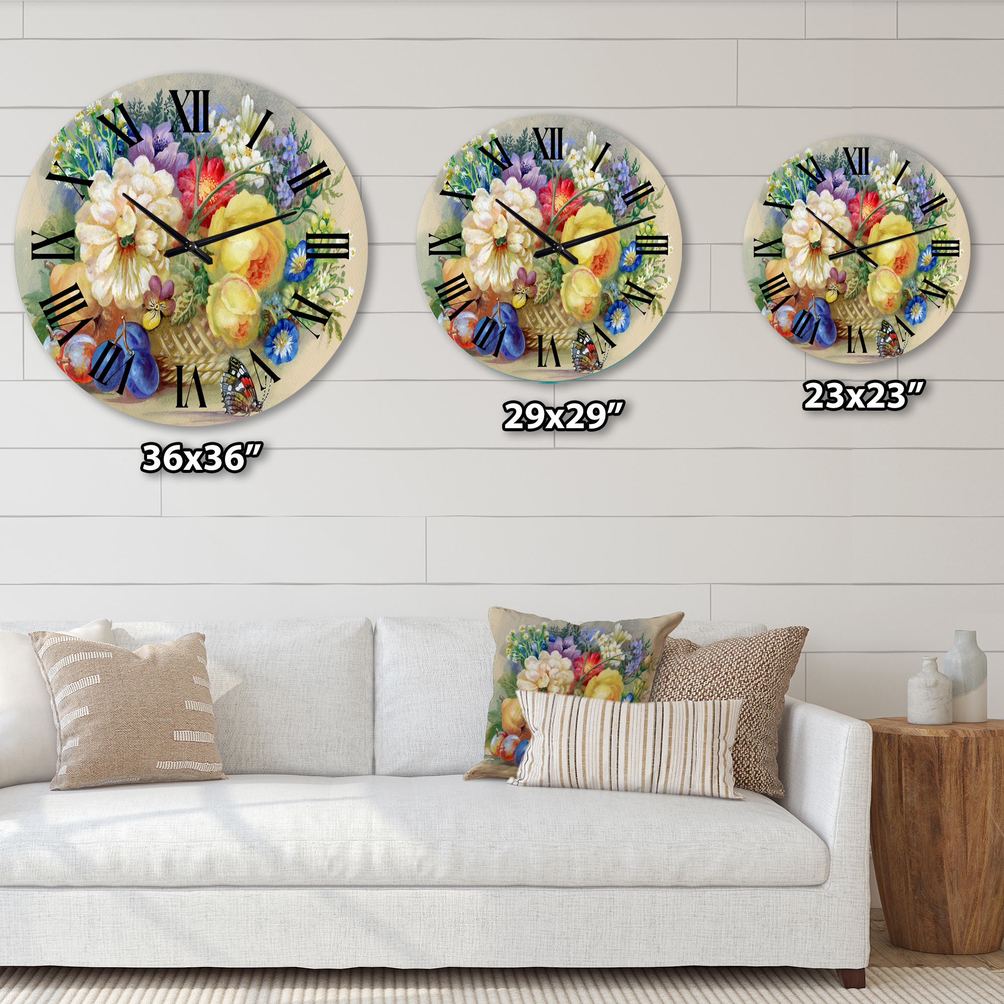 Designart 1 in Quartz Traditional Wall Clock